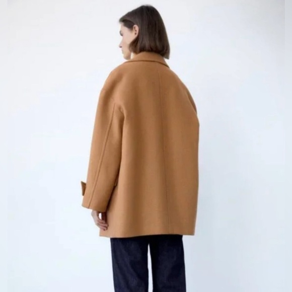 Zara Gold Button Coat - Picture 4 of 12